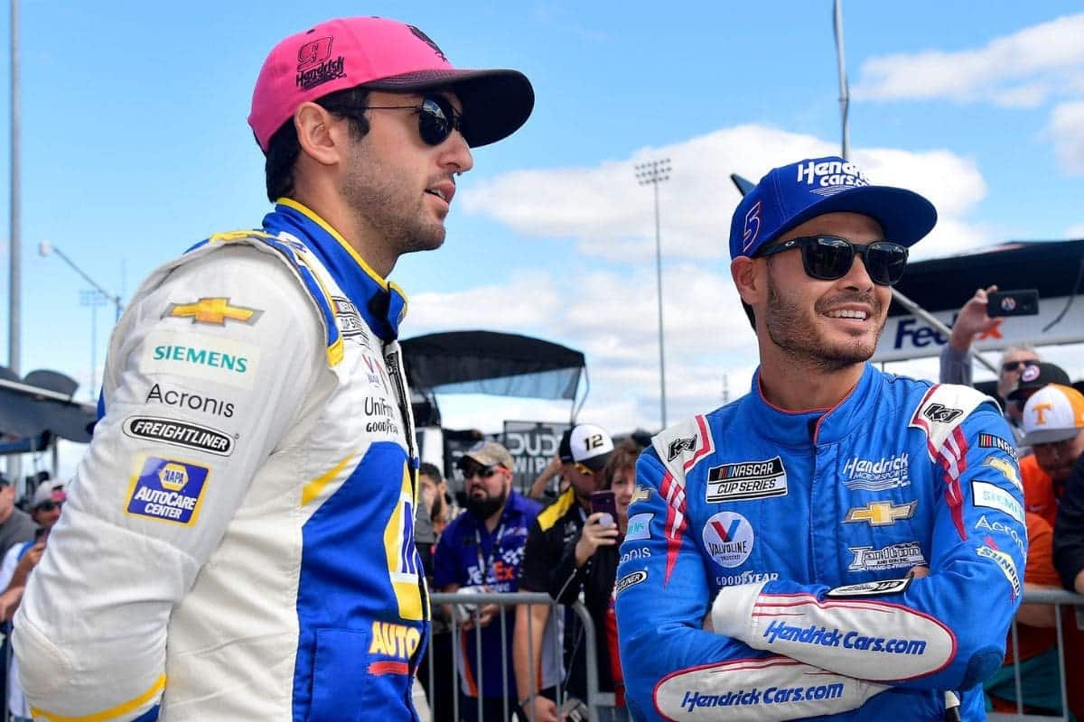 Chase Elliott and Kevin Harvick Outpaced